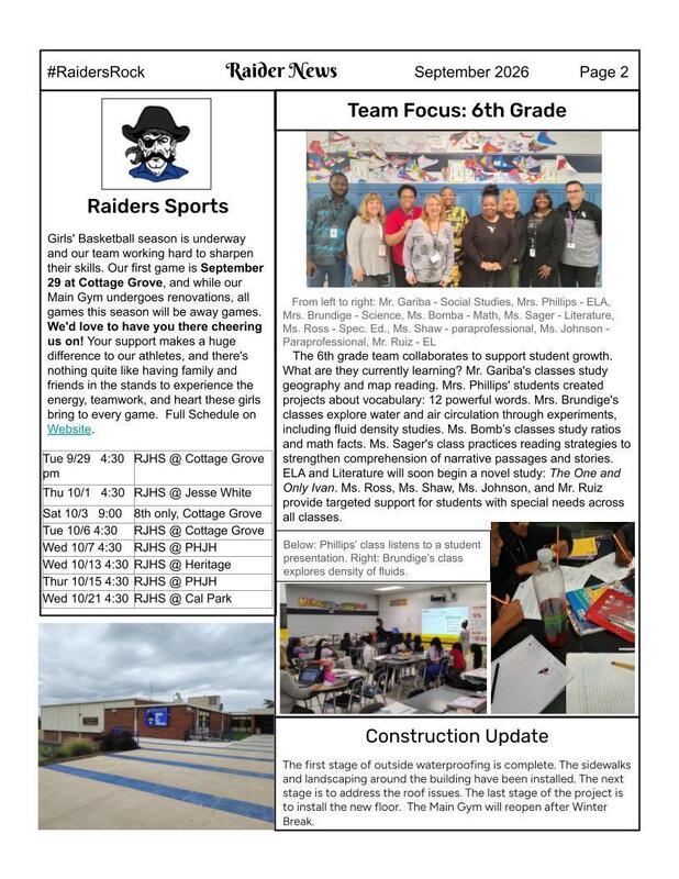 Raider News September Page 2
