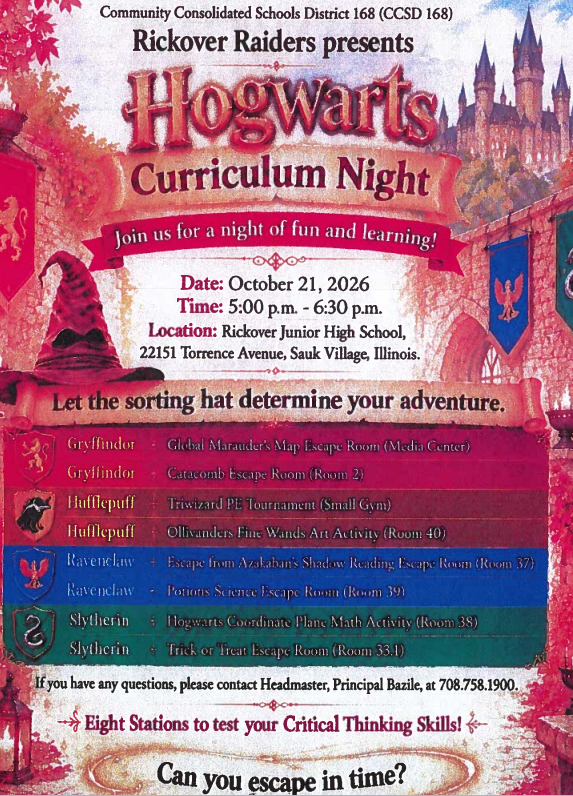 Curriculum night Flyer