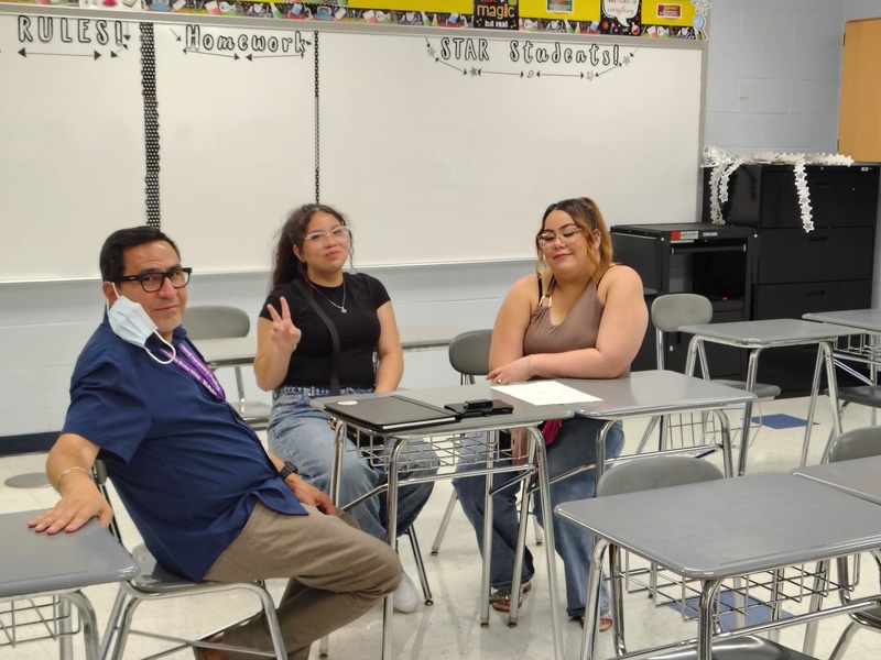 Mr. Ruiz works with a family