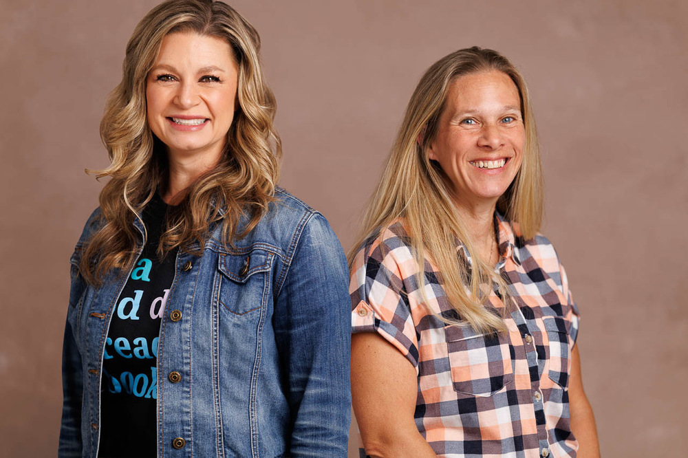 Kelly Taylor and Dr. Kara Bolton Portrait against beige backdrop