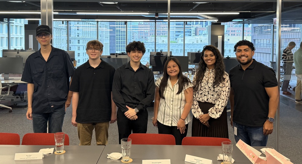 Group of Students and Adults at a table