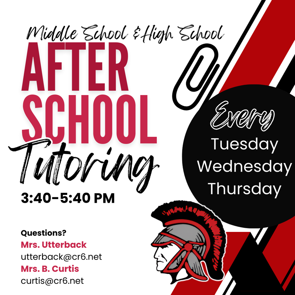 MS/HS parents-If your child is staying for after-school tutoring tonight, Thursday, October 17; pick up will be in the front drive due to District Softball.