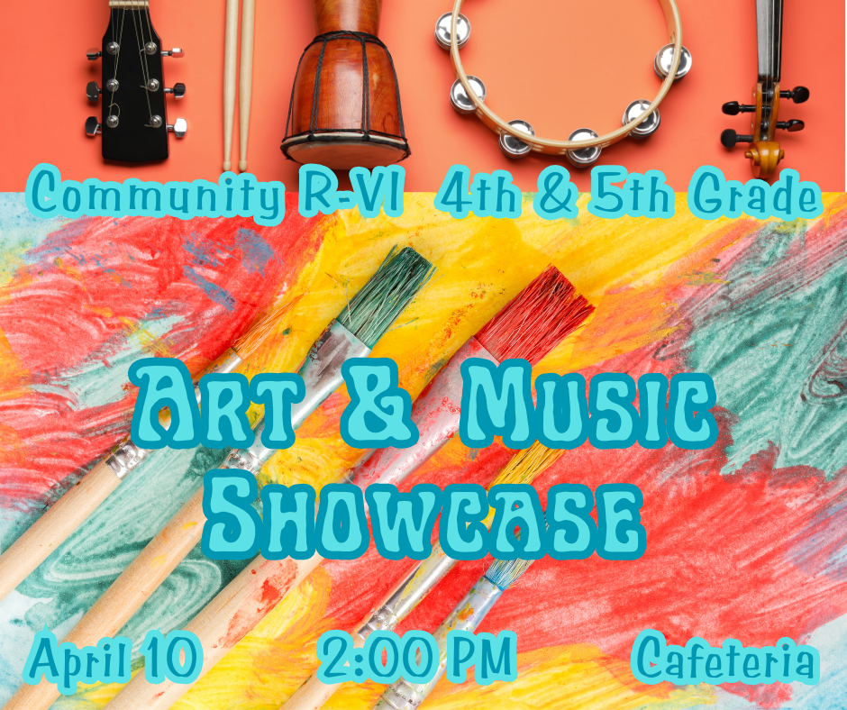 Please join us as our 4th and 5th grade students showcase their fine art talents! Their artwork will be displayed in the cafeteria, complemented by a music performance at 2 PM.