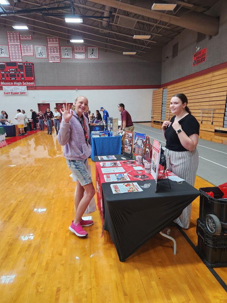 Juniors and Seniors enjoyed their visit to the Career Fair today at Mexico High School.  