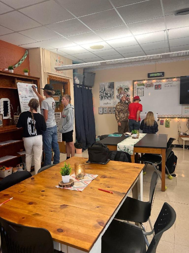 In a recent lesson, Mrs. Larson's students engaged in literary analysis of Neil Shusterman's "Unwind" by using non-permanent vertical triangles. This approach not only fosters deeper discussions about complex themes but also enhances critical thinking skills among students. 
