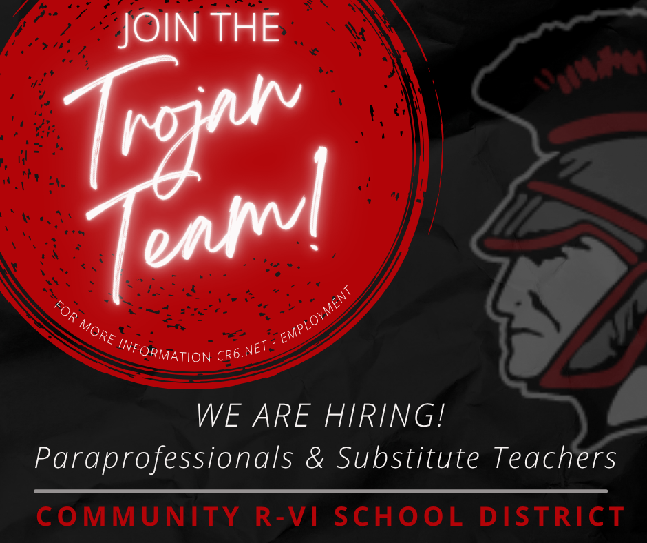Join our team and make a lasting impact on students' lives! We're on the lookout for dedicated substitute teachers and paraprofessionals. For more details, visit: https://www.cr6.net/page/employment