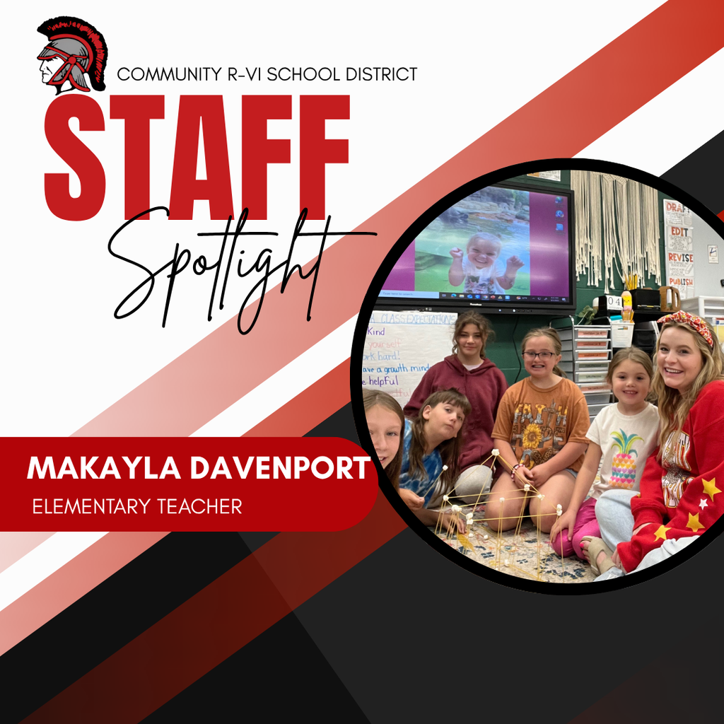 Congratulations to the Staff of the Month for October! Makayla Davenport
