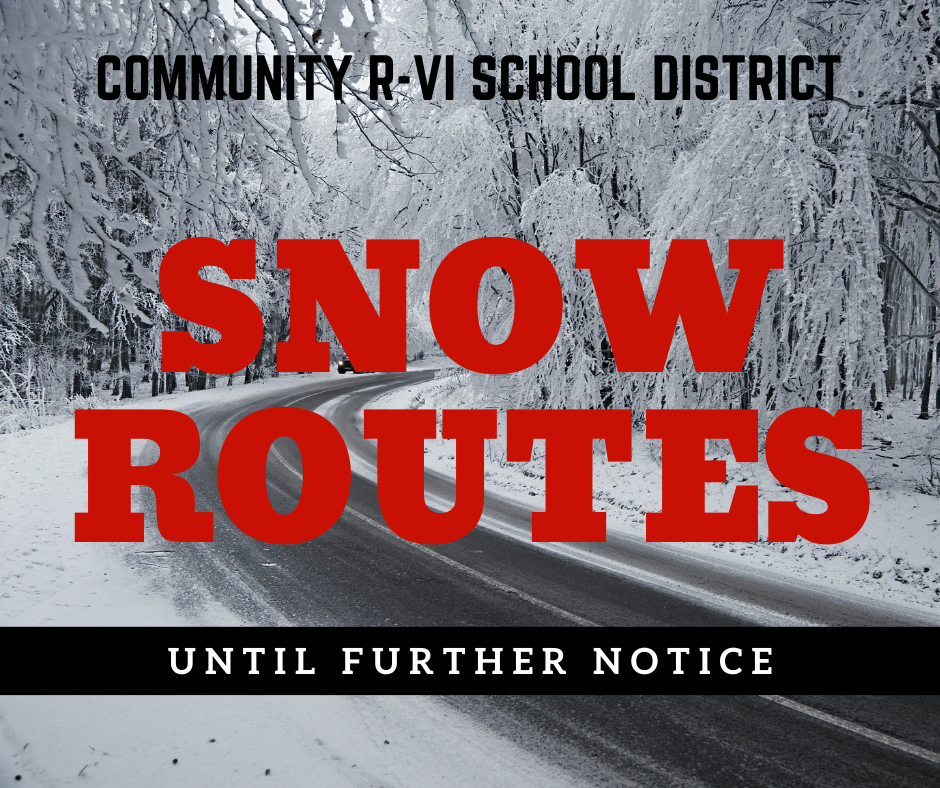 We will be using snow routes tonight and until further notice. Please remember that snow route times are approximate and should be within 10 minutes of the listed times. We appreciate your patience. Snow routes: https://5il.co/3sg0r