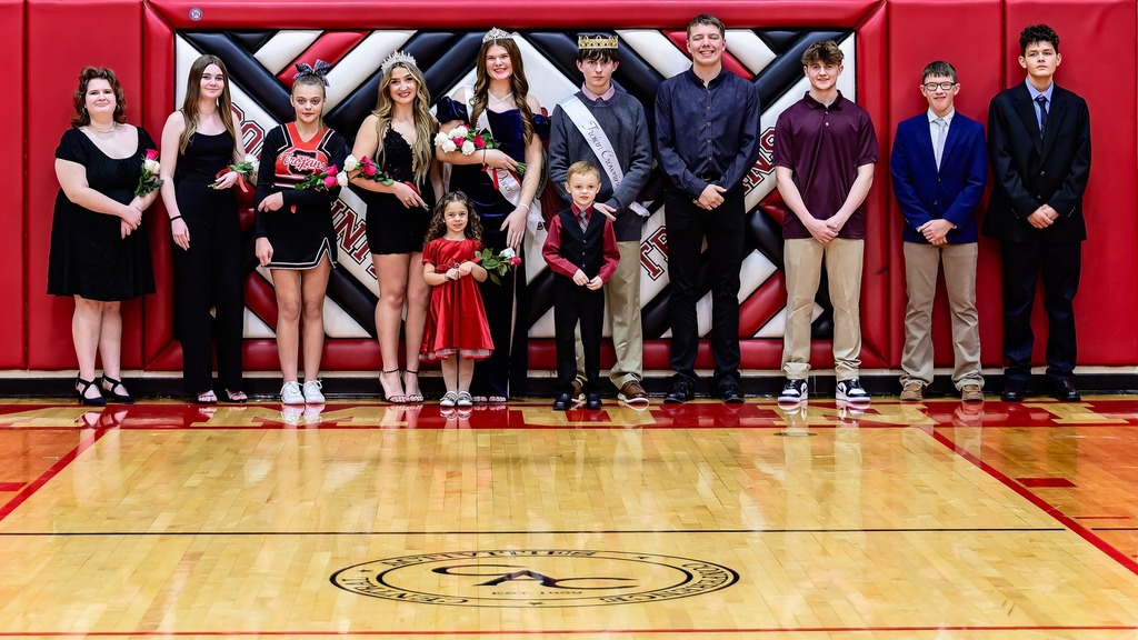 Congratulations to seniors Matthew Utterback and Jocelyn Curtis — crowned Trojan King & Queen! Both will receive a scholarship from the Community Teachers' Association. Thanks Paul Evans for the photo!