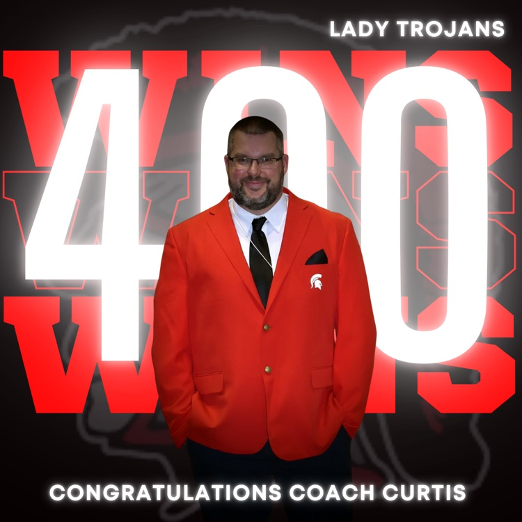 The Lady Trojans did it — and Coach Bob Curtis just hit his 400th varsity career win! What an incredible achievement for a dedicated leader and mentor. Congratulations, Coach Curtis! 