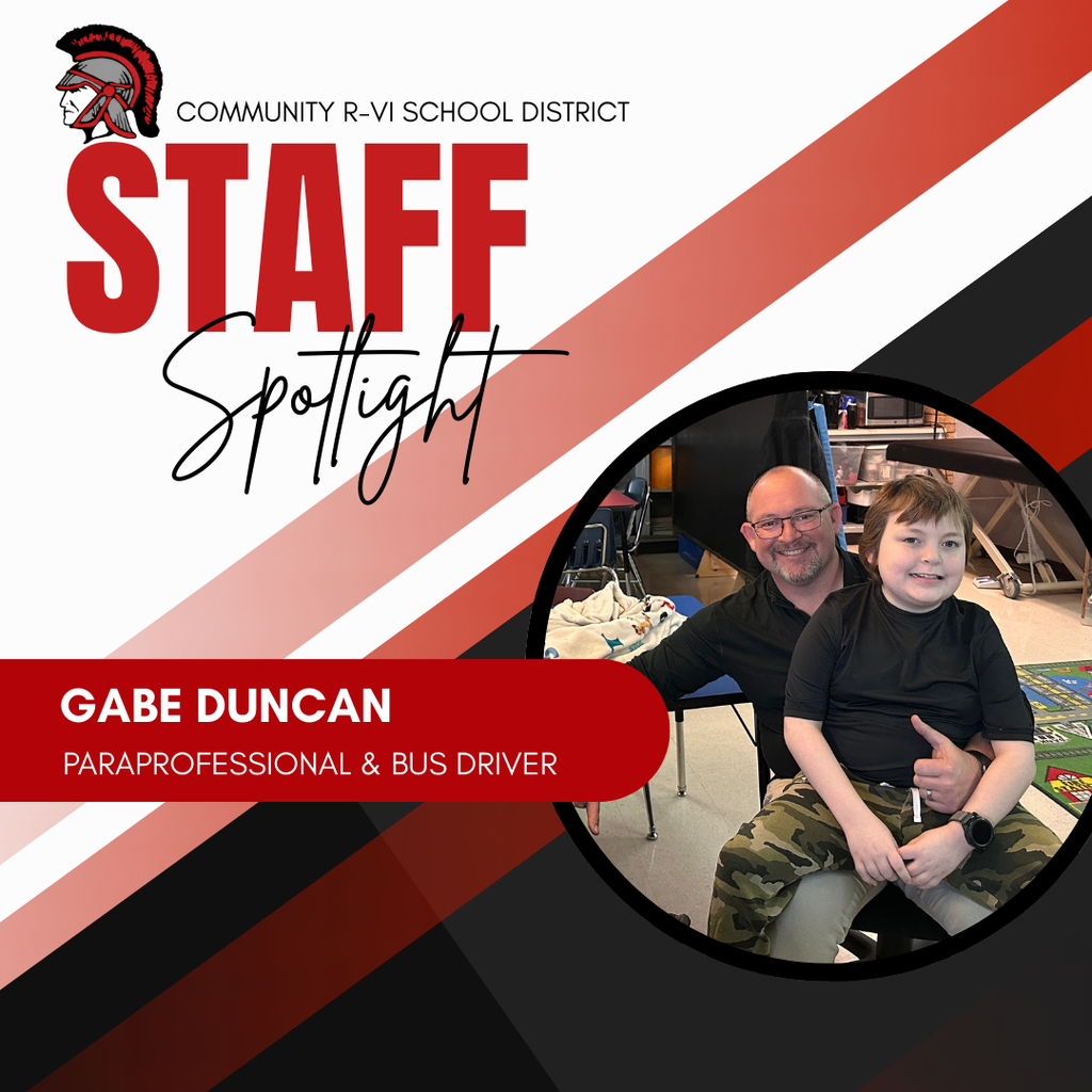 Congratulations to the Staff of the Month for January! Gabe Duncan