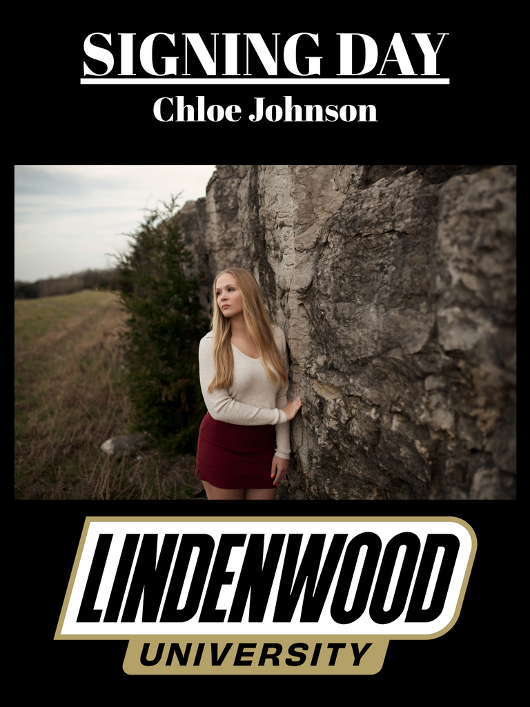 Join us Friday, April 10, at 3:06 pm for Chloe Johnson's signing with Lindenwood University!