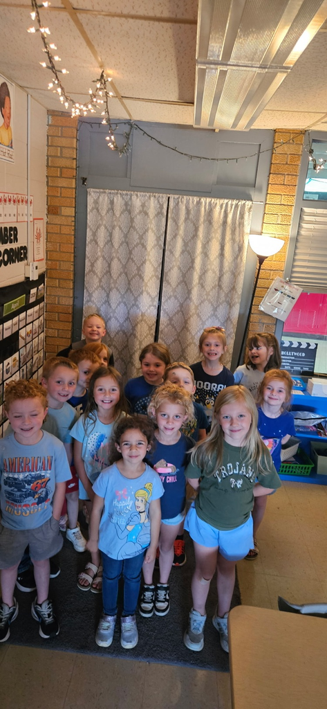 Kindergarten wearing blue for Keaton