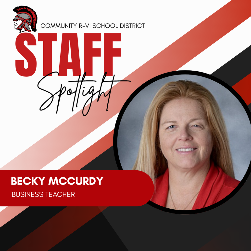 Congratulations to the Staff of the Month for May! Becky McCurdy