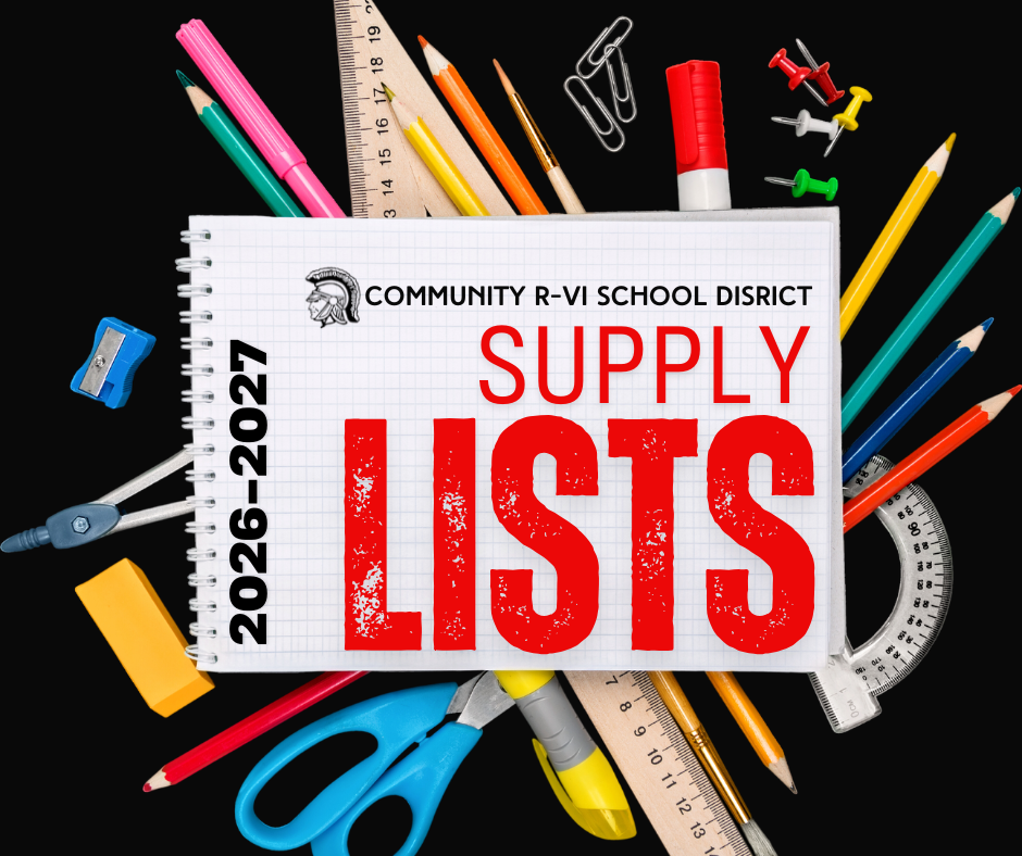 School supplies are already out in stores! You can find supply lists for the 2026-2027 school year on cr6.net.  Elementary https://aptg.co/fZqfrY Middle School  https://aptg.co/CqmJP9 High School https://aptg.co/STvfh4