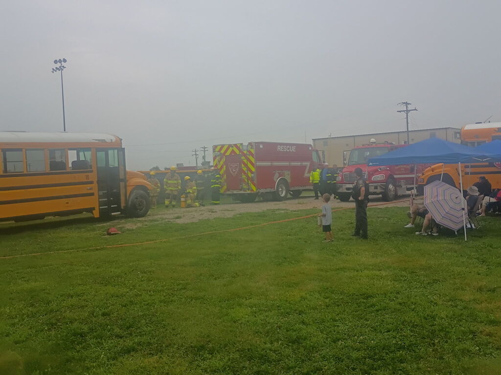 Last week, Community R-VI, along with surrounding schools, successfully conducted bus driver training, equipping drivers with the skills needed to ensure safe student transportation. Safety is our top priority, and we are proud of our team's dedication! We also want to give a special shout-out to Heartland Towing & Recovery for towing our retired bus to the school for hands-on practice.