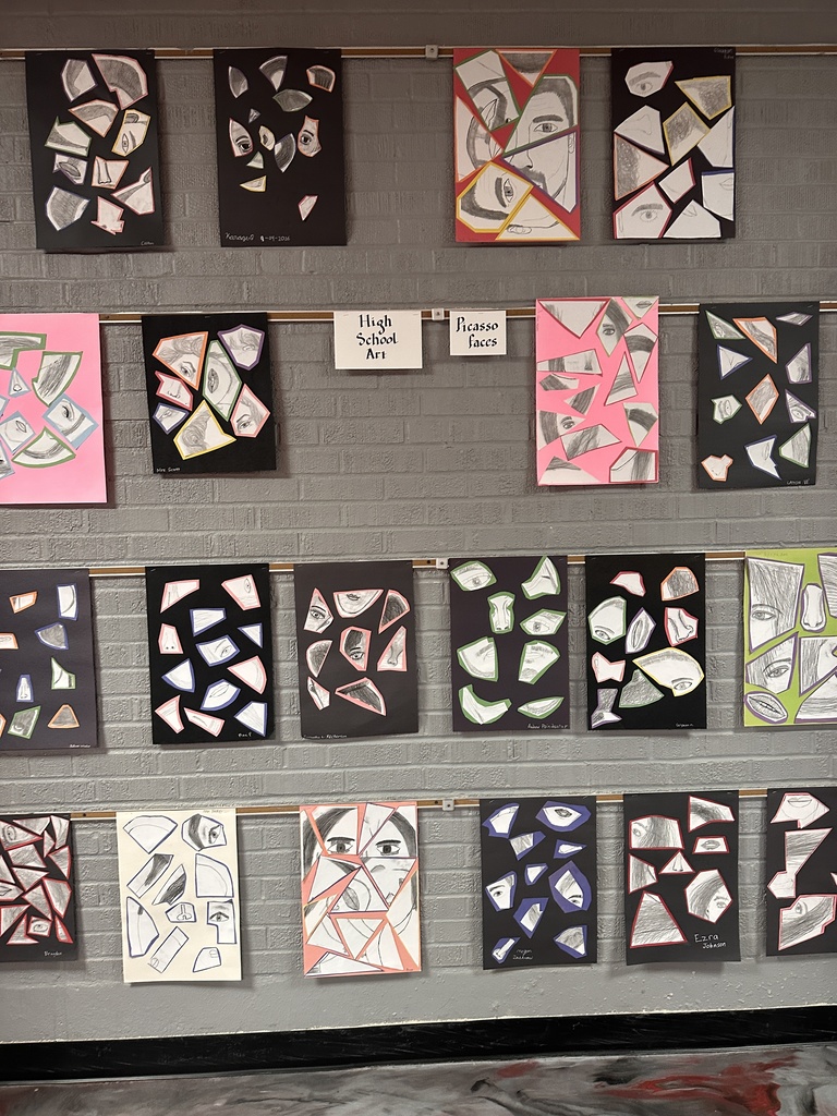 Our halls are filled with creativity and talent from art students of all grades.