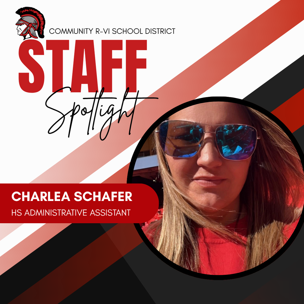 Congratulations to the Staff of the Month for September! Charlea Schafer