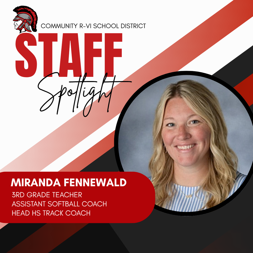 Congratulations to the Staff of the Month for September! Miranda Fennewald