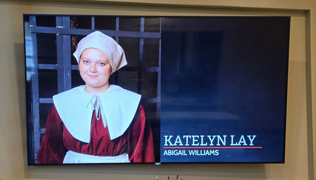 Katelyn Lay starred in The Crucible at Presser Hall in Mexico, MO, and many supportive fans attended her Sunday afternoon performance.  