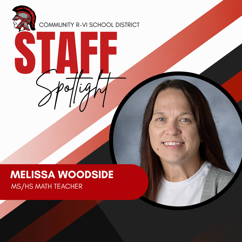 Congratulations to the Staff of the Month for October! Melissa Woodside, MS/HS Math Teacher
