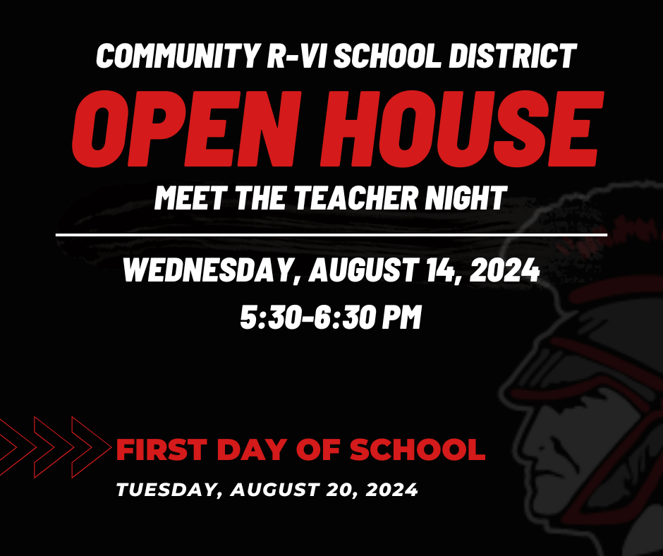 We hope you can join us tonight for Open House from 5:30-6:30 p.m., Wednesday, August 14, 2024. Meet teachers, drop off school supplies, and make sure you stop by the cafeteria for transportation routes and more!