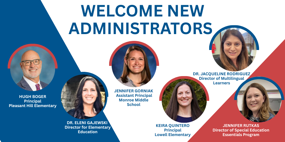 graphic of photos of new admins