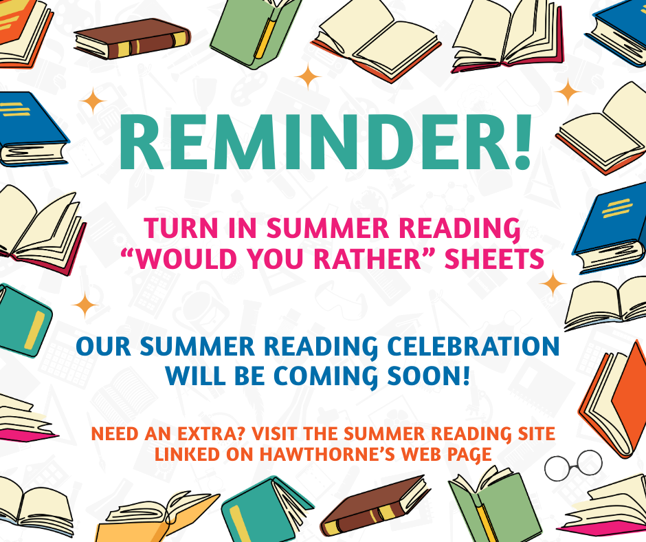 Summer Reading Reminder