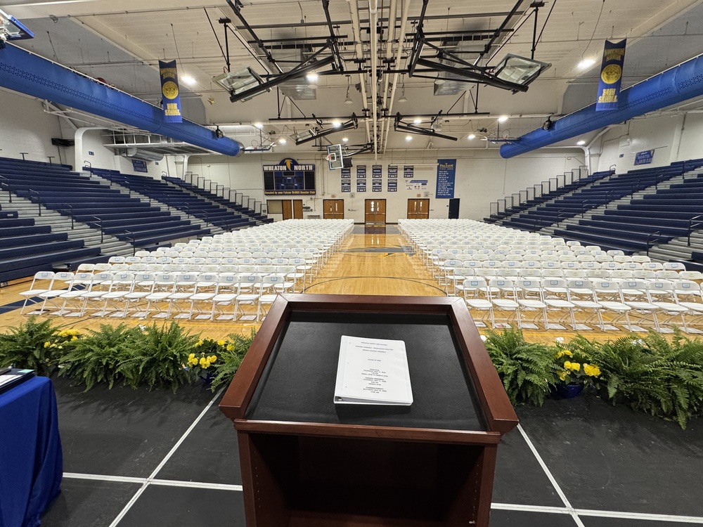 Image of Senior Honors Assembly Stage at Wheaton North
