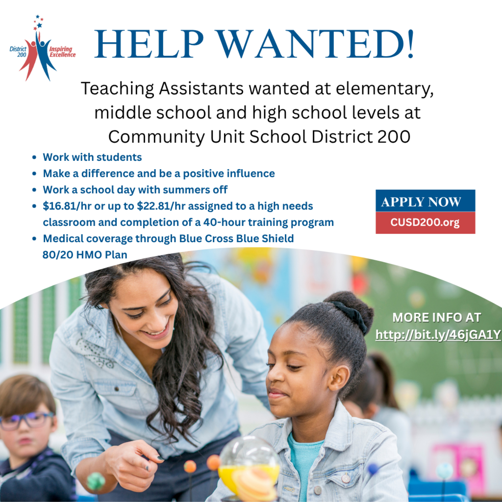 Help Wanted at CUSD 200