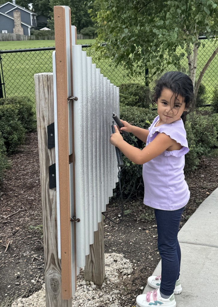 Girl playing xylaphone