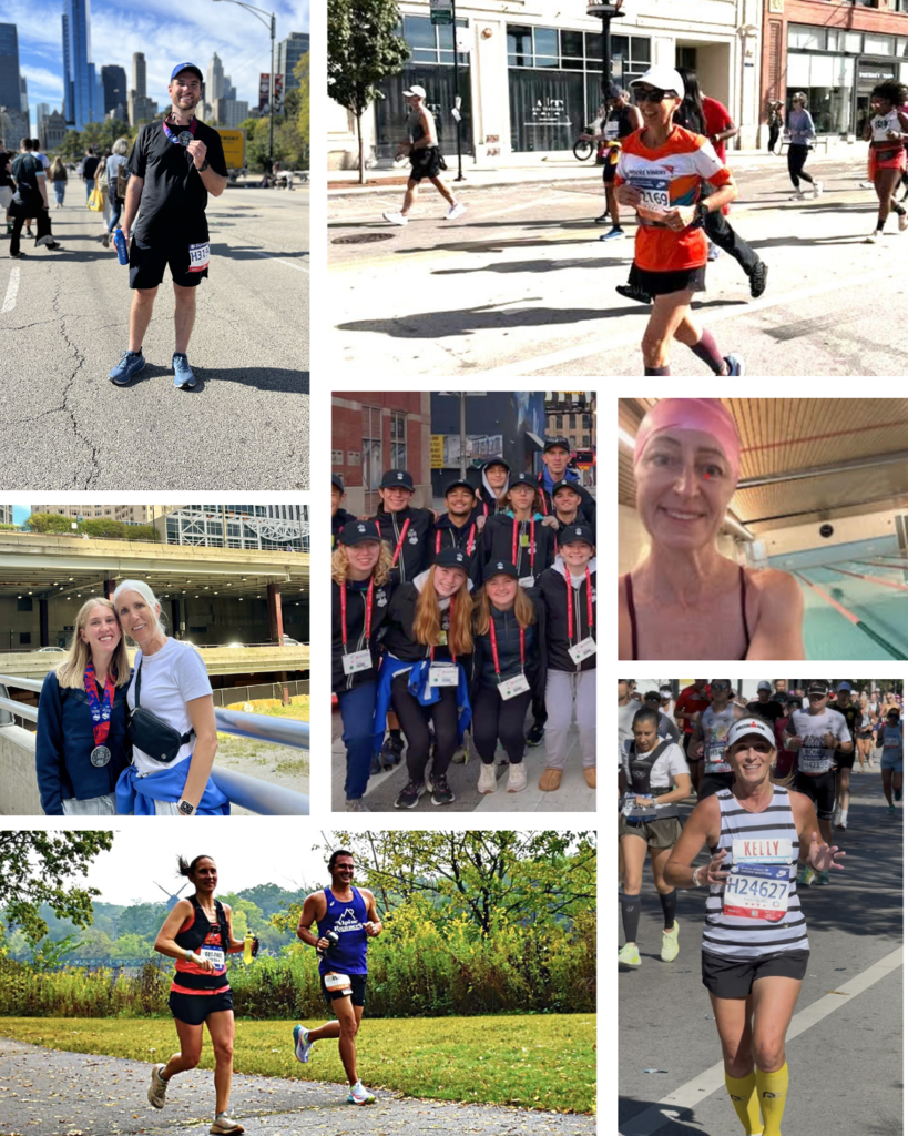 collage of marathon runners