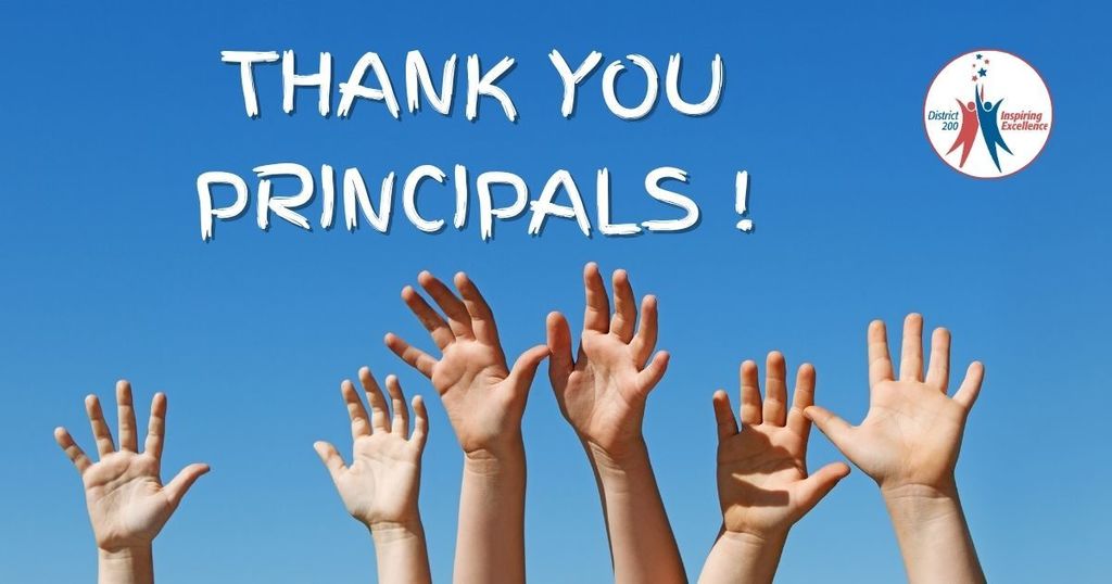 thank you principals with hands raised