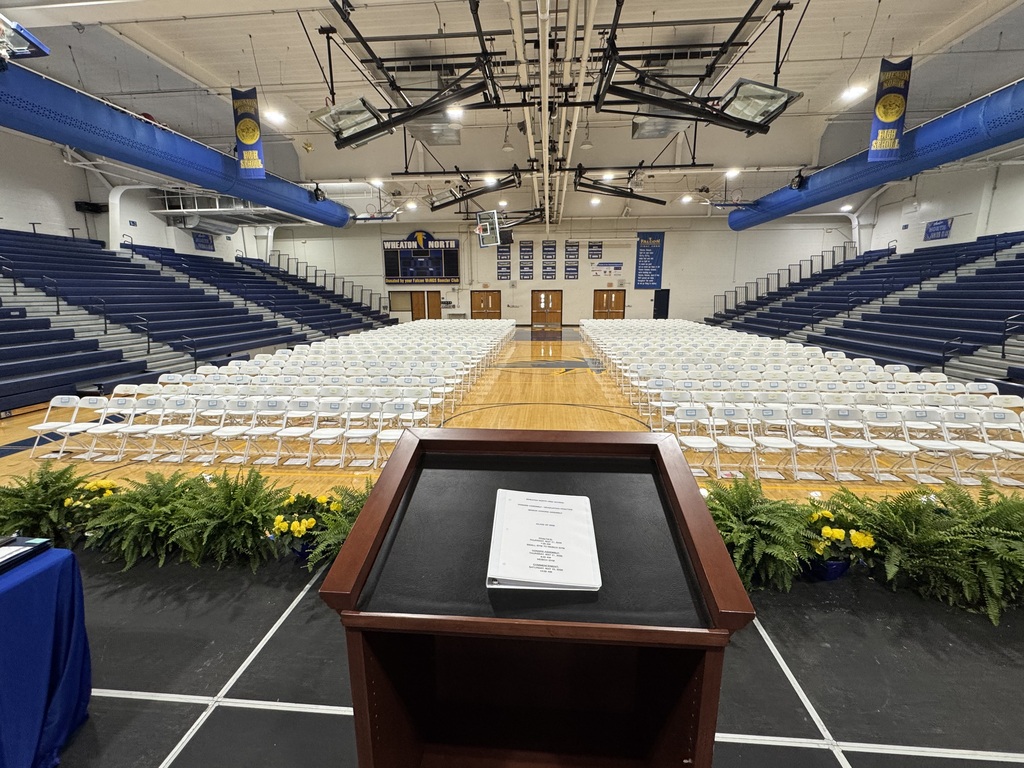 Image of Senior Honors Assembly Stage at Wheaton North