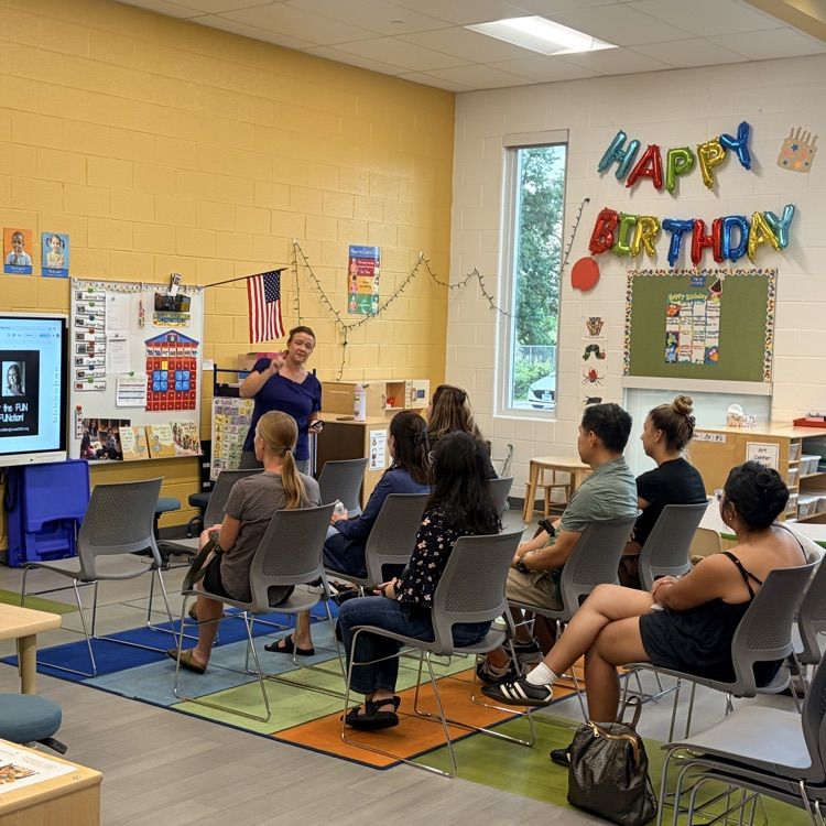 families attending curriculum night