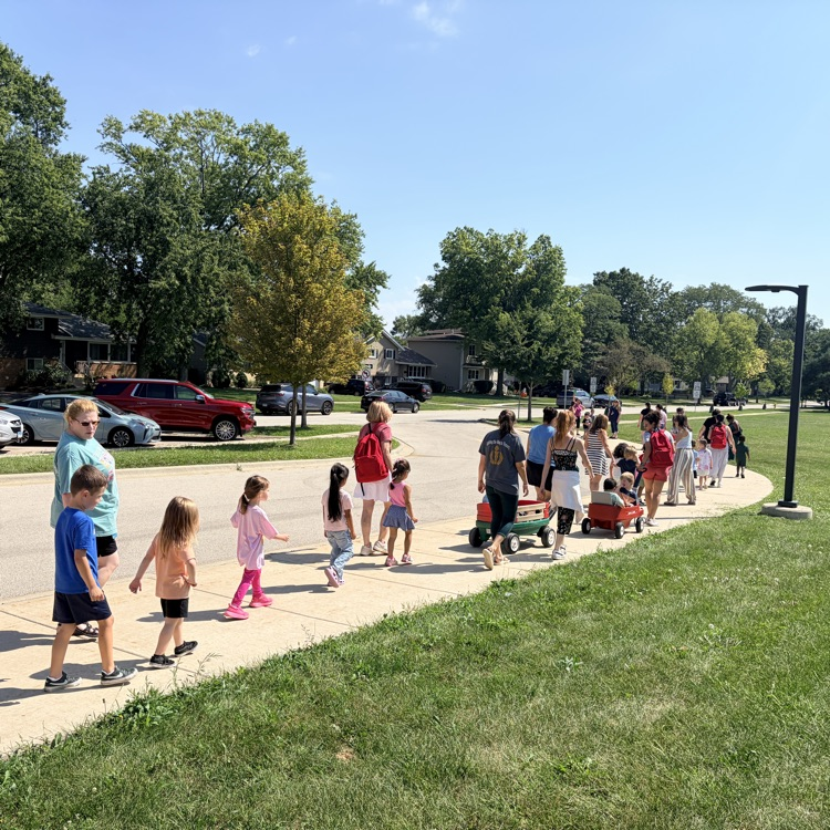 staff and students leaving building