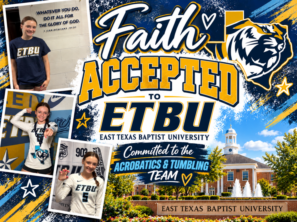 Faith accepted to ETBU
