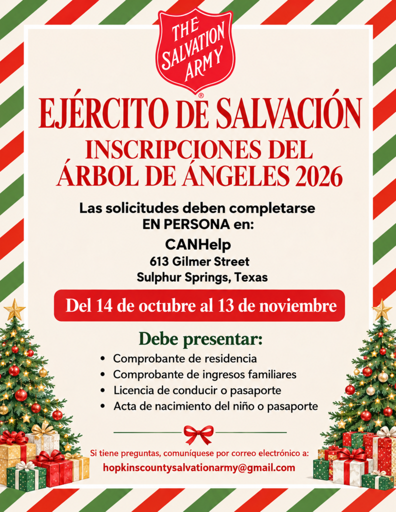 Salvation Army Tree Spanish