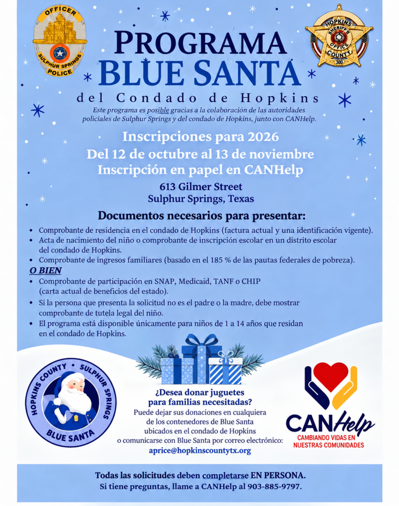 Blue Santa Spanish