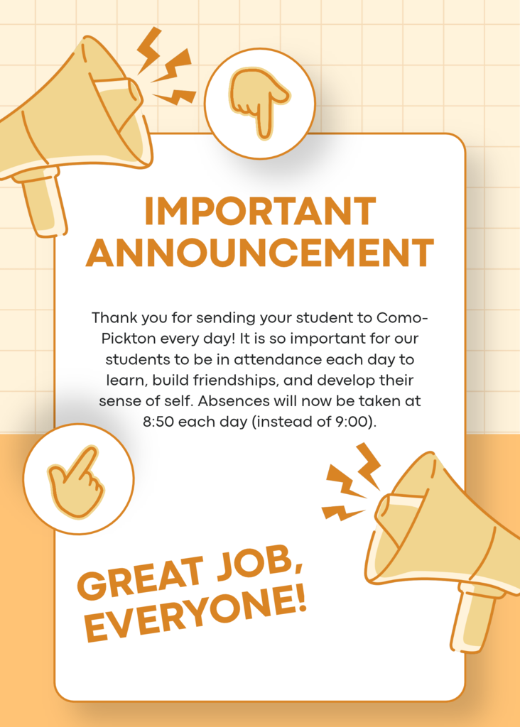 Attendance announcement