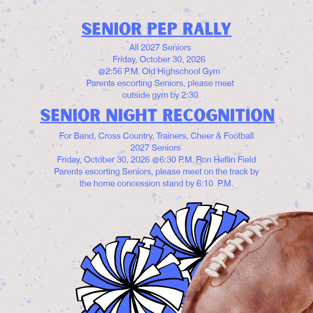 Senior pep rally information