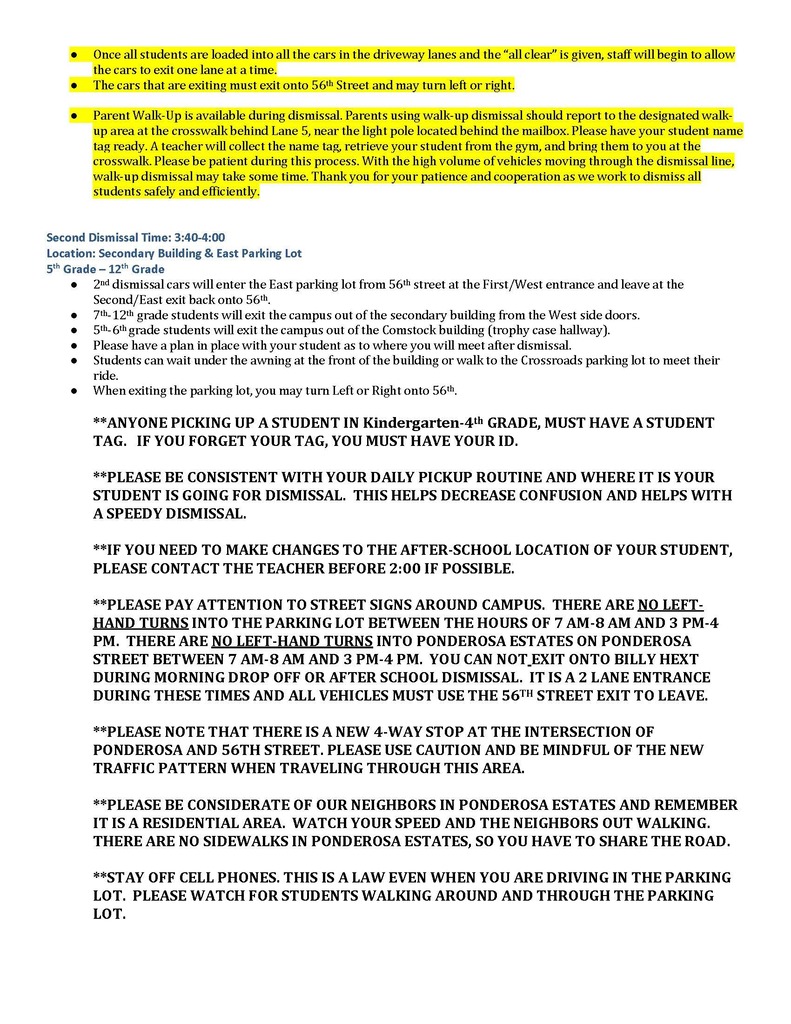 Dismissal procedures