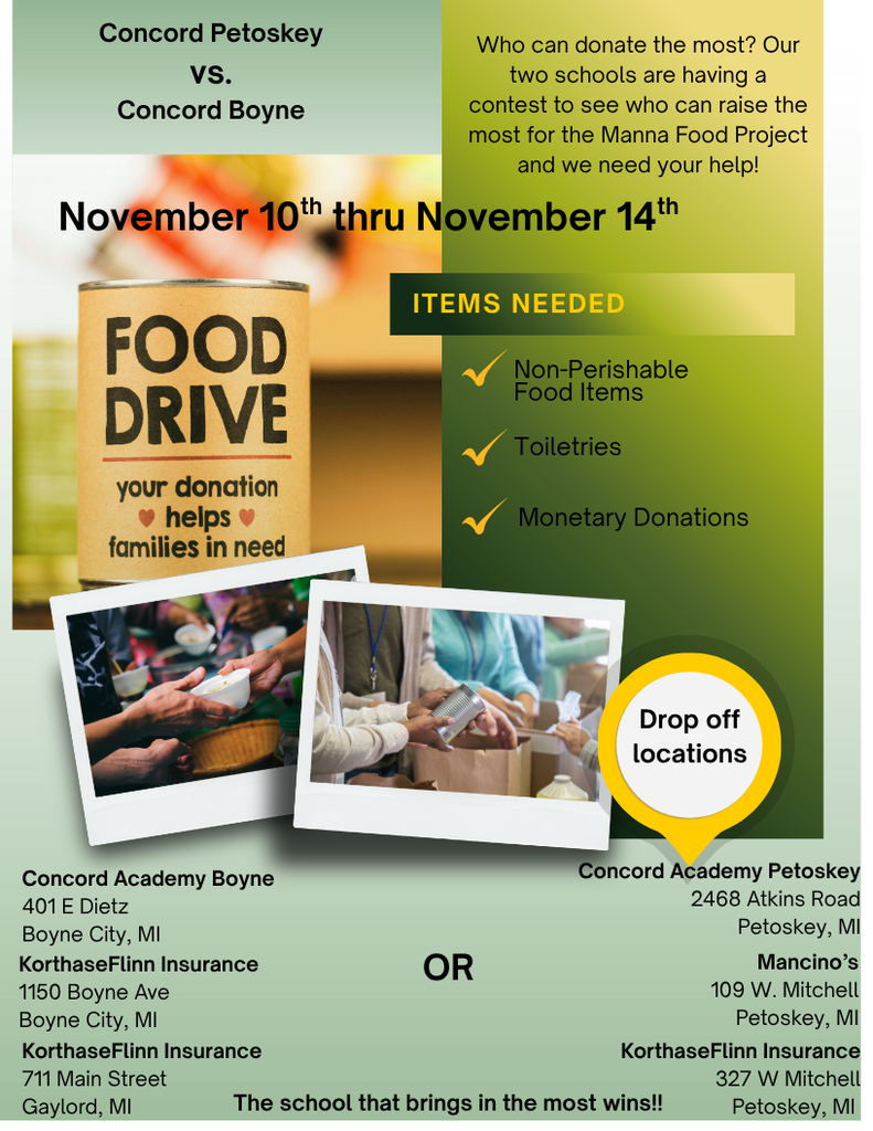 Food drive social media