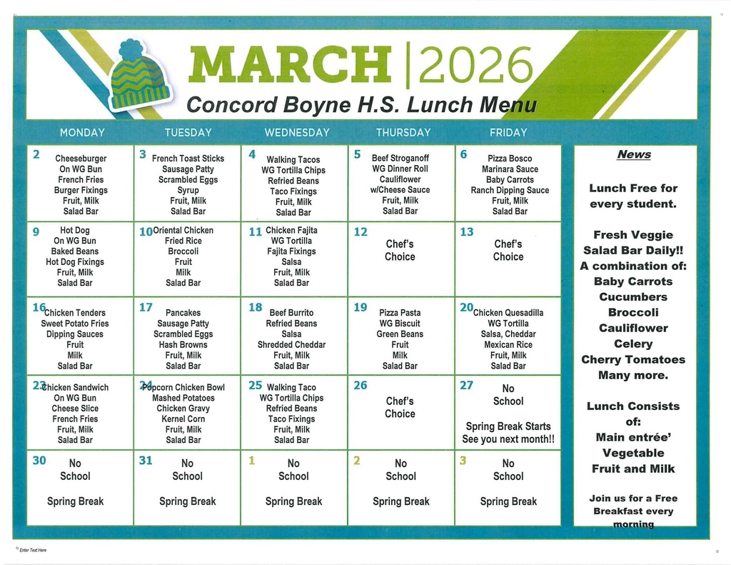 Lunch Menu