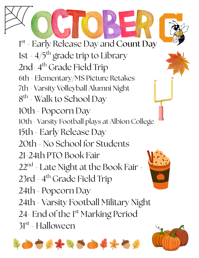 October Calendar