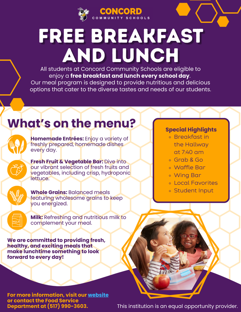 Free Breakfast and Lunch