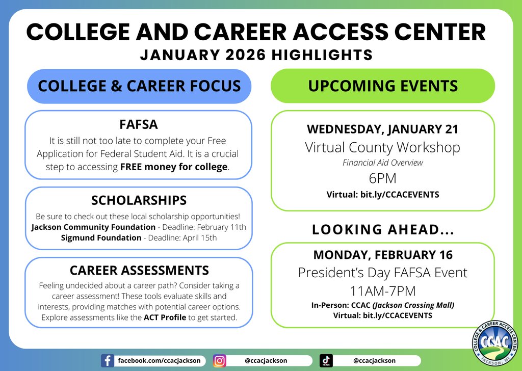 CCAC January Updates