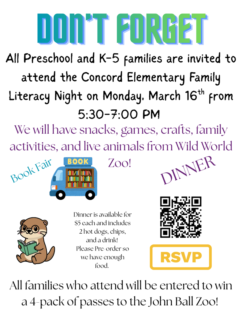 literacy night reminder