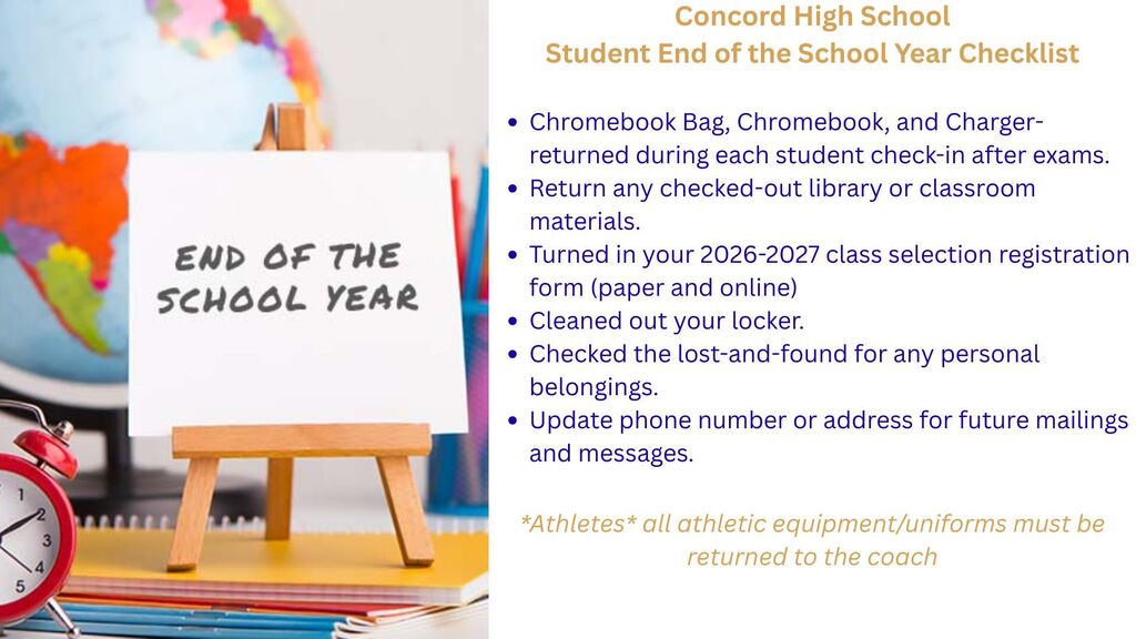 CHS End of Year Checklist