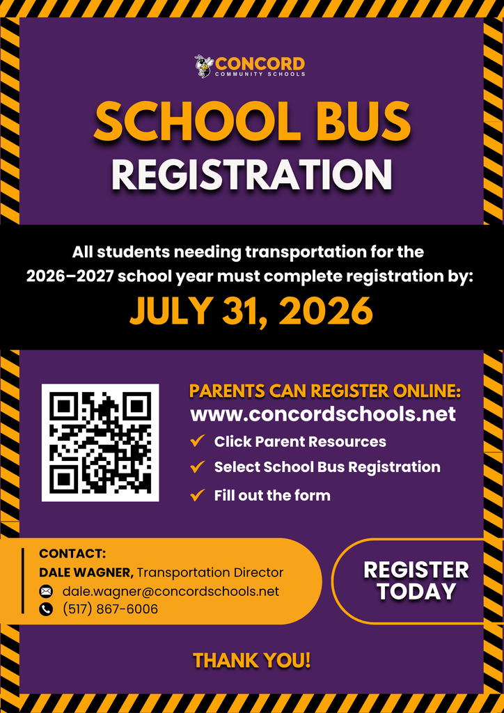 Don't Forget to register for Transportation!